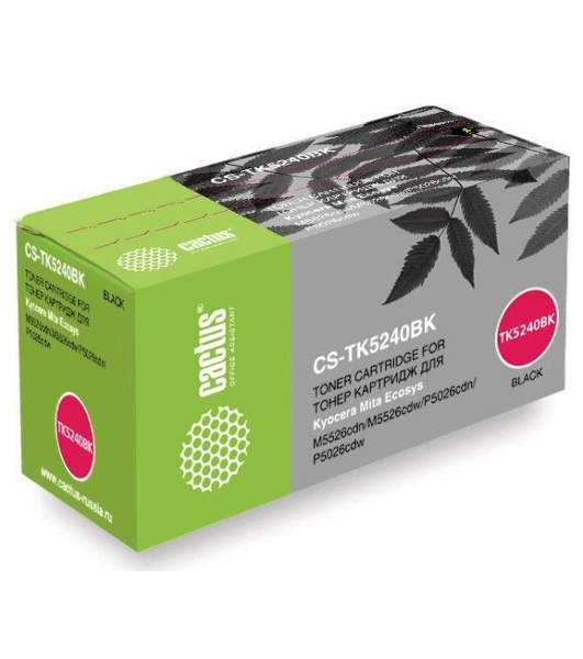 Картридж лазерный Cactus CS-TK5240BK черный (4000 стр.) для Kyocera Ecosys M5526cdn/M5526cdw/P5026cdn/P5026cdw