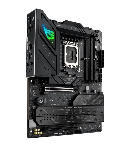 Материнская плата ASUS ROG STRIX B860-F GAMING WIFI, LGA 1851, Intel B860, 4xDDR5, 4xSATA, 4xM.2, 1xPCIe 5.0 x16, 1xPCIe 4.0 x16, 1xDP, 1xHDMI, 1x 2.5Gb LAN, 1xUSB 20Gbps, 1xUSB 10Gbps, 6xUSB-A 5Gbps, 2xUSB 2.0, 3x3.5 мм, 7.1, ATX