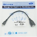 Кабель USB Behpex OTG USB(f)/MicroUSB (0.2м), фото 1