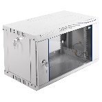 Шкаф телеком. настенный разборный 6U (600х350) дверь стекло, цвет черный (ШРН-Э-6.350-9005) (1 коробка), фото6