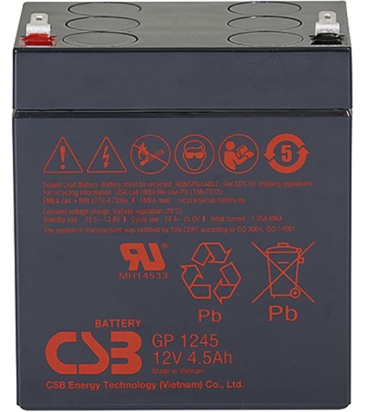 Батарея для ИБП CSB GP 1245 (12V, 4.5Ah) клемма F1