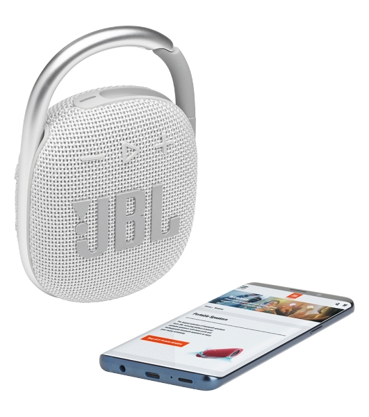 Портативная акустическая система JBL CLIP 4, белый