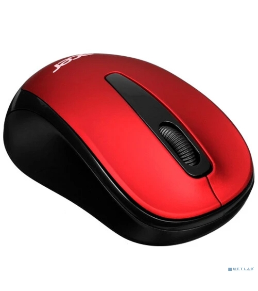 Мышь беспроводная Acer OMR136 красный, 1000 dpi, радиоканал, USB, кнопки - 3