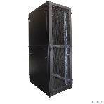 Шкаф серверный напольный ЦМО 48U (800 1000) двойные перфорированные двери 2 шт., черный, фото4