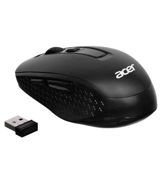 Мышь беспроводная Acer OMR060 черный, 1600 dpi, радиоканал, USB, кнопки - 6