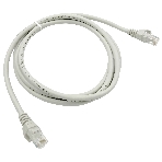 Патч-корд Buro Basic UTP 4 пары cat6 CCA molded 2м серый RJ-45 (m)-RJ-45 (m), фото 1