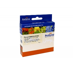 Картридж струйный ProfiLine PL-LC1000C/LC970BC для принтеров Brother DCP -130C/135C/150C/235C/330C/350C/440CN/750CW/MFC-240C/260C/660CN/665CW/885CW/360C/5460CN/5860CW 20 мл Cyan