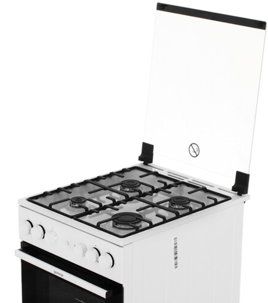 Плита комбинированная Gorenje GK5A21WH белый, конфорок 4 газовых, духовка 68 л, 50 см x 85 см x 59.4 см