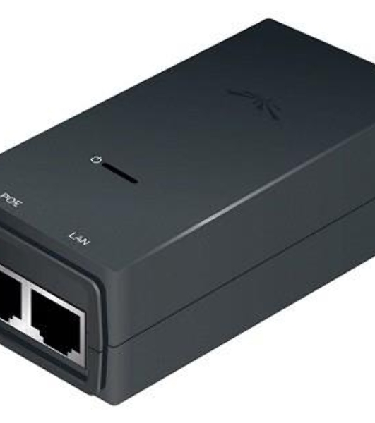 Сетевое оборудование UBIQUITI POE-24-12W(EU) блок питания с PoE, 220 VAC -> 24VDC, 0,5A - для абонентов