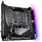 Материнская плата Gigabyte B550I AORUS PRO AX, AM4, AMD B550, 2xDDR4, 4xSATA, 2xM.2, 1xPCIe 4.0 x16, 2xHDMI, 1xDP, 1x 2.5Gb LAN, 1xUSB-C 3.2 Gen 2, 4xUSB-A 3.2 Gen 1, 3x3.5 мм, 7.1, Mini-ITX, фото2