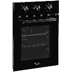 Встраиваемый духовой шкаф Monsher MOE 4563 Noir, электрический, High-Tech, объем 50 л, конвекция, гриль, 3 стекла в дверце, съемные стекла, съемная дверца, телескопические направляющие, черный, фото4