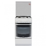 Плита газовая De Luxe 5040.33Г (КР) ЧР белый, конфорок 4 газовых, духовка 43 л, 50 см x 85 см x 50 см, фото 1