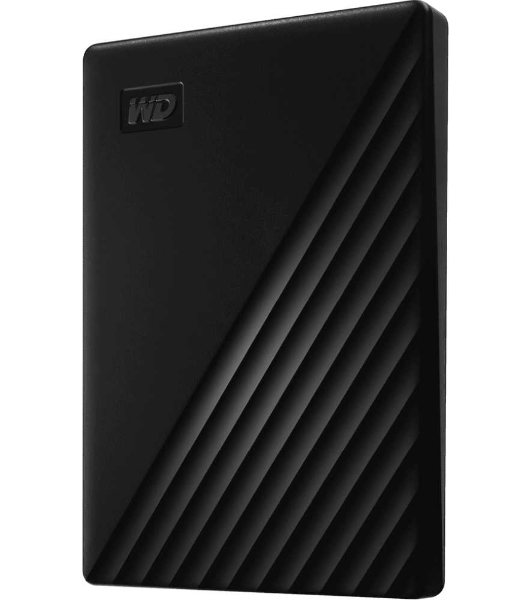 Внешний HDD 2.5' Western Digital My Passport, 2TB, USB 3.2 Gen 1 Type-A, 5400 rpm, черный