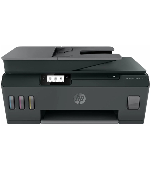 МФУ струйное HP Smart Tank 615 AiO (Y0F71A), A4, цветной, печ. до 22 стр/мин. (ч/б) до 16 стр/мин. (цвет), скан. до 5 стр/мин. (ч/б) 3 стр/мин. (цвет), 1200 x 1200 dpi (ч/б печать, скан.) 1200 x 4800 dpi (печать цвет), USB, Wi-Fi, BlueTooth, Air Print, Mopria