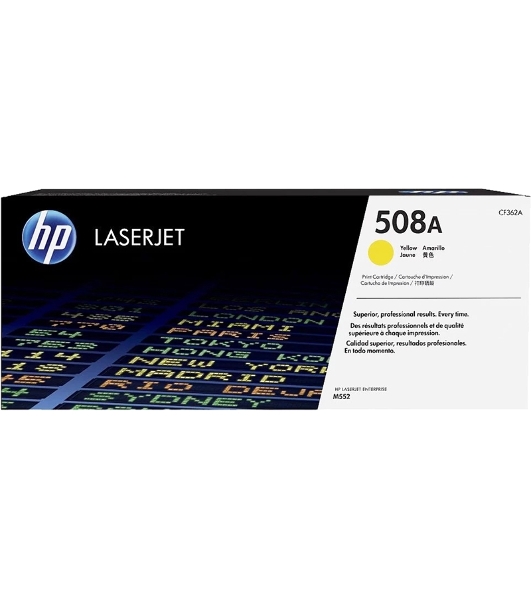 Картридж лазерный HP CF362A 508A, желтый для Color LaserJet M552/M553 5000 стр.