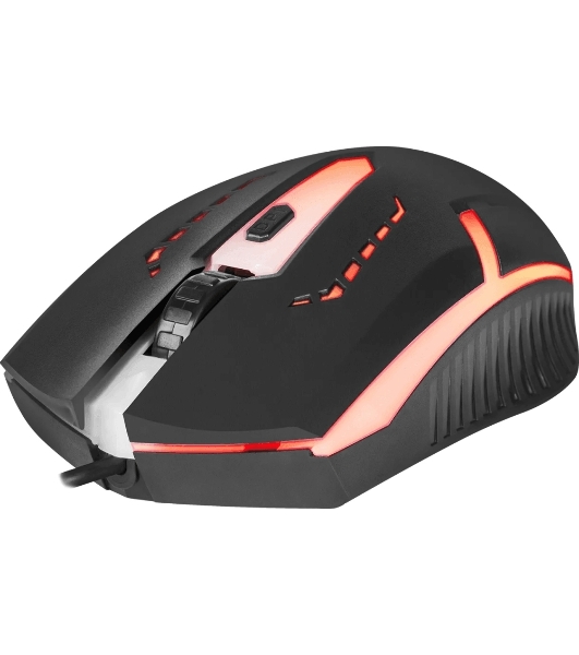Мышь проводная Defender Hit MB-601 черный, 1200 dpi, USB, кнопки - 4