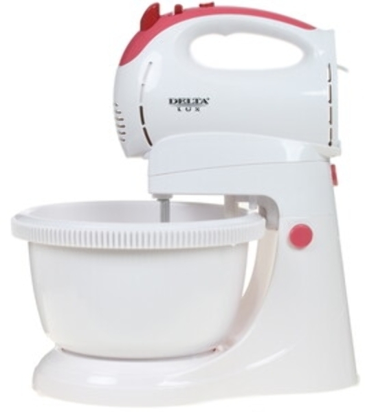Миксер Delta LUX DL-5071C белый/розовым