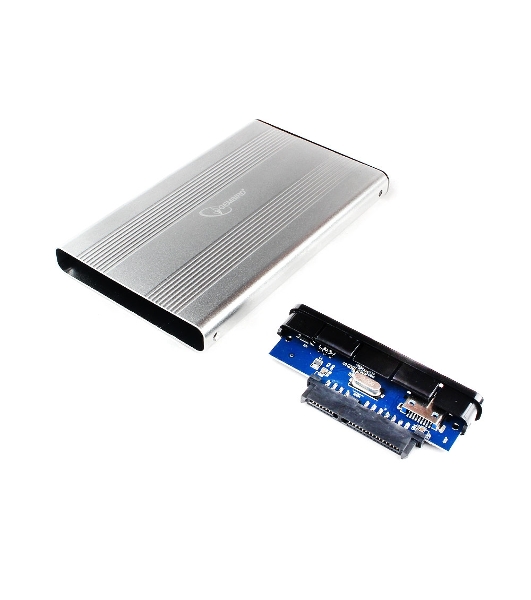 Внешний корпус 2.5' Gembird EE2-U3S-5-S, серебро, USB 3.0, SATA, металл