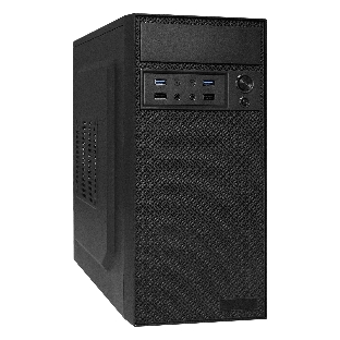 Компьютерный корпус Minitower ExeGate EX291272RUS BAA-109U2-AAA350 (mATX, AAA350 8см, 2*USB+2*USB 3.0, аудио, черный)