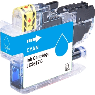 Картридж струйный Cactus CS-LC3617C голубой (14 мл) для Brother MFC-J2330DW/J2730DW/J3530DW/J3930DW