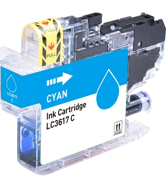 Картридж струйный Cactus CS-LC3617C голубой (14 мл) для Brother MFC-J2330DW/J2730DW/J3530DW/J3930DW