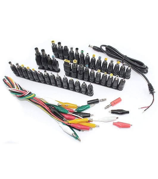 Набор из 42-х разъемов переходников для зарядки ноутбуков (42pcs/Set 5.5x2.1мм Multi-type Male Jack)