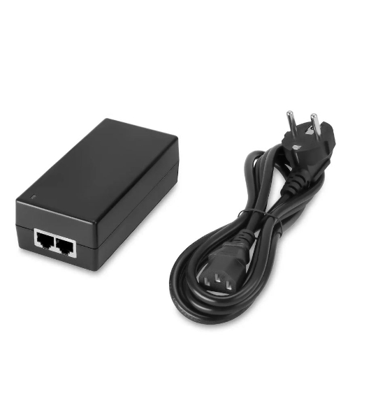 PoE-инжектор Gigabit Ethernet на 1 порт, мощностью до 65W. Совместим с оборудованием PoE IEEE 802.3af/at/bt. Мощность PoE на порт - до 65W. Напряжение PoE - 52V(конт. 1,2,4,5(+), 3,6,7,8(-)). Порты: вх. - 1 x RJ45(10/100/1000 Base-T), вых. 1 x RJ45(10/100/1000 Base-T, PoE 52V). Встроенная грозозащита 3kV. Питание: AC100-240V. Размеры (ШхВхГ): 60x40x120мм. Вес: 0,3кг. Рабочая температура -10...+65 гр.С