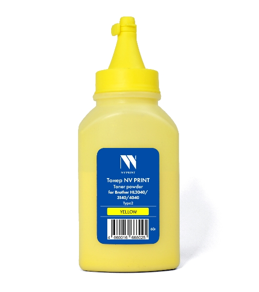 Тонер NVPrint для Brother HL3040/3140/4040 Type2 (60г) Yellow совместимый