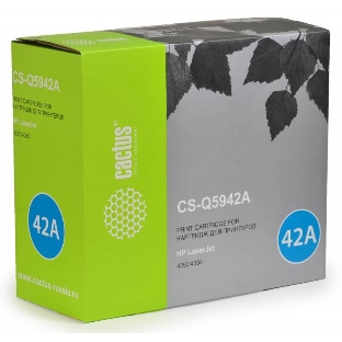 Картридж лазерный Cactus CS-Q5942A черный (10000 стр.) для HP LJ 4250/4350