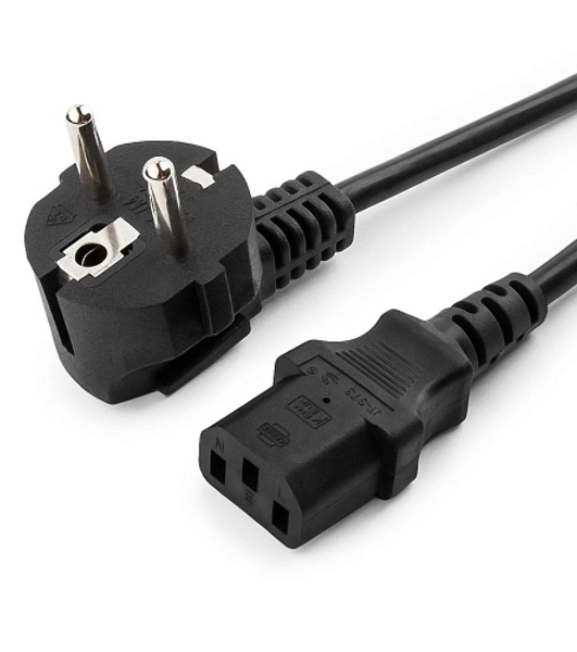 Кабель Gembird Power 250V 10A EUR, VDE питания сетевой, Евровилка, заземление, 5m (PC-186-VDE-5M)