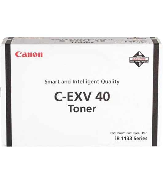 Картридж лазерный Canon C-EXV40 TONER BK EURC-EXV40 3480B006 черный (6000стр.) для Canon iR1133/1133A/1133iF