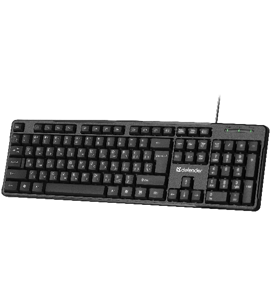 Клавиатура проводная Defender Next HB-440 RU, USB, черный