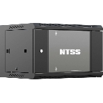 Шкаф коммутационный NTSS NTSS-W12U6045GS (NTSS-W12U6045GS-BL) настенный 12U 570x450 мм пер. дв. стекл 60 кг черный 350 мм 22.2 кг 220 град. 635 мм IP20 сталь, фото9