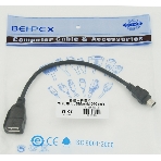 Кабель USB Behpex OTG USB(f)/miniUSB (0.2м), фото 1