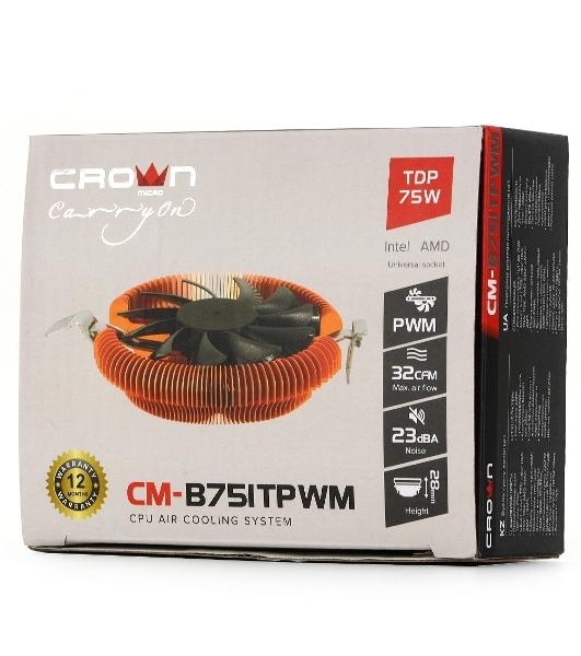 Кулер CROWN для процессора CM-B751TPWM