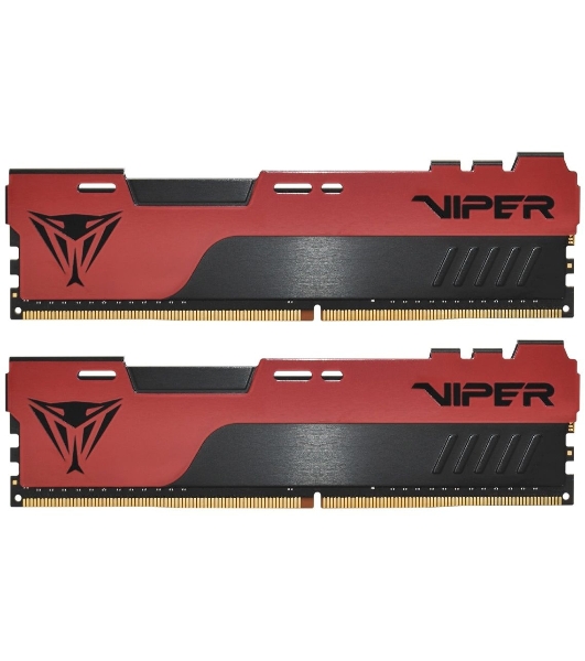 Оперативная память Patriot Viper Elite II, DDR4, 16GB (2x8 GB), 2666 MHz, CL16, DIMM, радиатор, красный