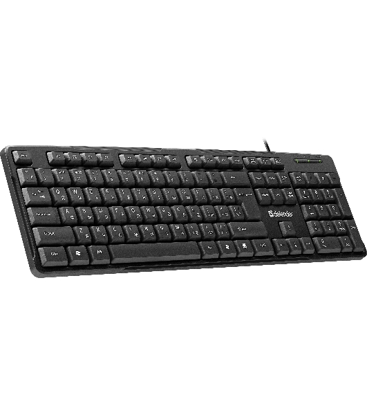 Клавиатура проводная Defender Next HB-440 RU, USB, черный