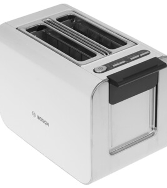 Тостер Bosch TAT8611N белый, 860 Вт, 2 слота