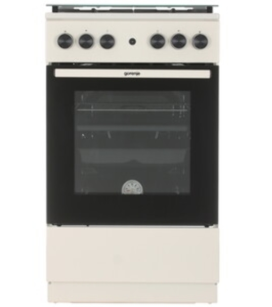 Плита газовая Gorenje GG5A21BEF бежевый, конфорок 4 газовых, духовка 70 л, 50 см x 85 см x 59.4 см