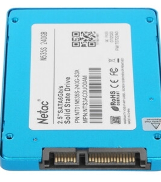Накопитель SSD Netac N535S, 240Gb, 2.5', SATA-III, R/W 540/490