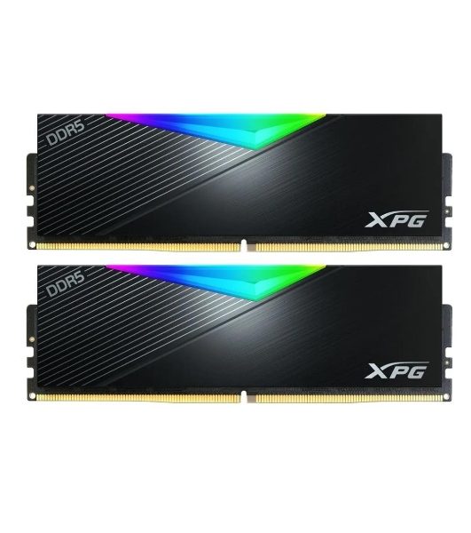 Оперативная память XPG Lancer, DDR5, 32Gb (2x16GB), 8000MHz, CL38, DIMM, с радиаторами, RGb черный