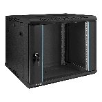 Шкаф телекоммуникационный 19' настенный 9U ExeGate EC-WM-9U.450.G.BLACK (19', 9U, 600x450x500 мм (ШхГхВ), передняя дверь закаленное стекло, съемные боковые панели, пыле- и влагозащита IP23, черный RAL 9004), фото27