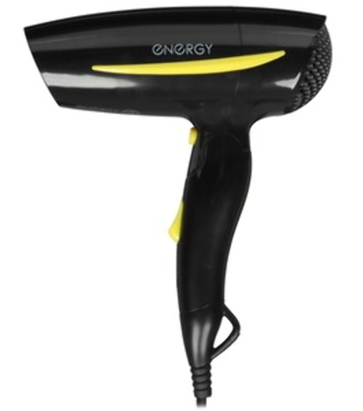 Фен Energy EN-857 черный, 1200 Вт, компактный