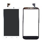 Сенсорное стекло (тачскрин) для Alcatel One Touch Pop C9 7047D, белое, фото5