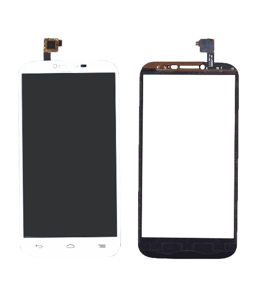 Сенсорное стекло (тачскрин) для Alcatel One Touch Pop C9 7047D, белое