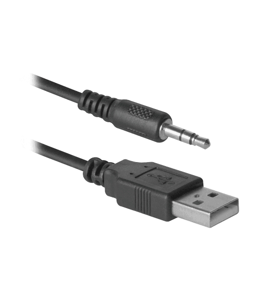 Акустическая система Defender SPK-240 2.0 черный (2x3 Вт, USB пит, раз. д. науш.)