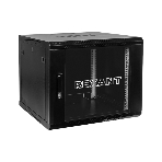 Настенный шкаф Rexant RAL 9005 19' 12U 600×600×635 (ШxГxВ), дверь стекло, металлическая задняя стенка, боковые съемные стенки, фото3