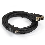 Кабель ExeGate EX284894RUS HDMI-DVI ExeGate EX-CC-HDMIM-DVIM-3.0 (19M/19M, single link, 3м, позолоченные контакты), фото 1