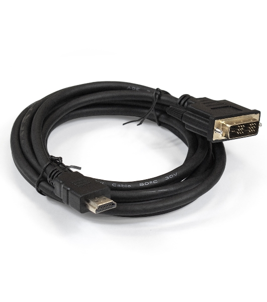 Кабель ExeGate EX284894RUS HDMI-DVI ExeGate EX-CC-HDMIM-DVIM-3.0 (19M/19M, single link, 3м, позолоченные контакты)
