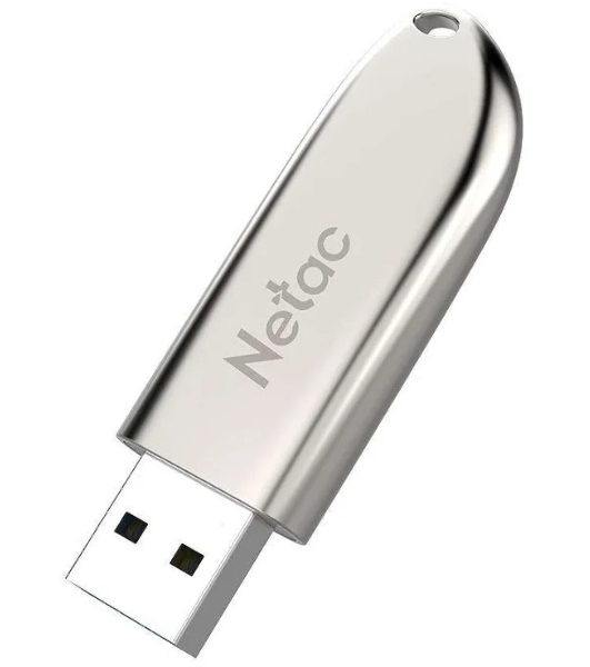 Флешка USB Netac U352 (NT03U352N-008G-20PN), 8Gb, USB 2.0, R/W 50/15, серебристый